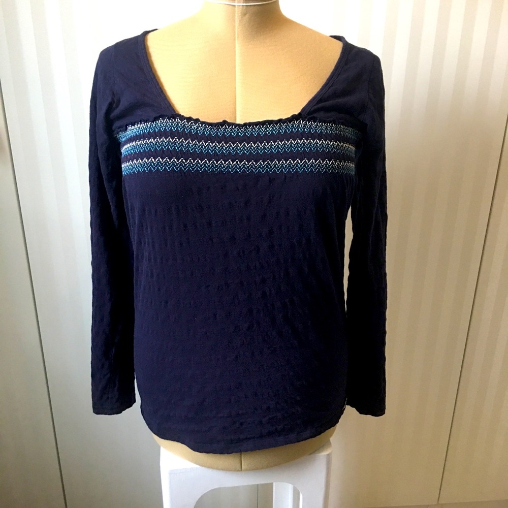 Element dark blue with embroidered stripe bodice Size L